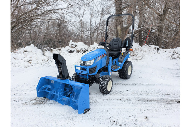 LS Tractor MT125 – 24.7HP -4×4- Yanmar Diesel – w/ 50″ Snowblower, Front Loader, & Versa Turf Tires (Pre-Order)