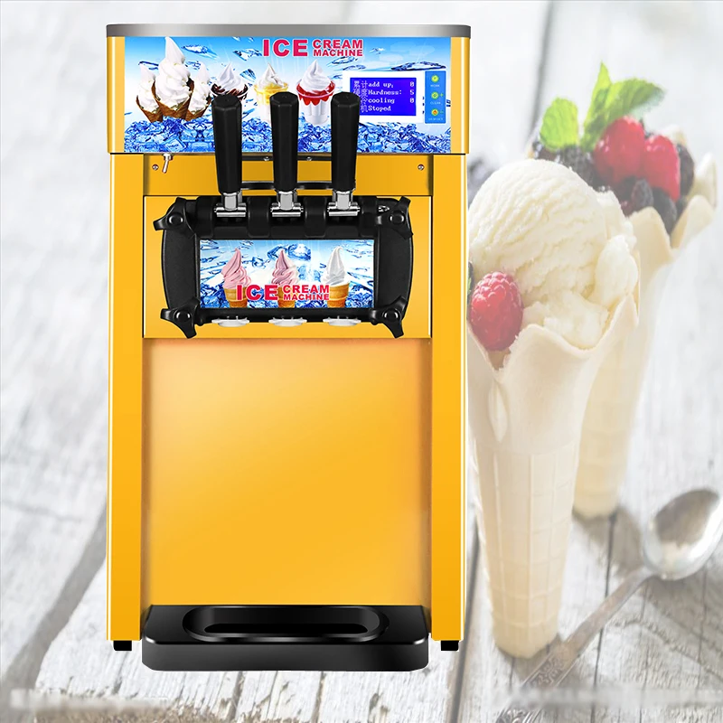 BL25Y hot-selling commercial soft ice cream machine 18L/H ice cream machine 3 flavors automatic ice cream machine