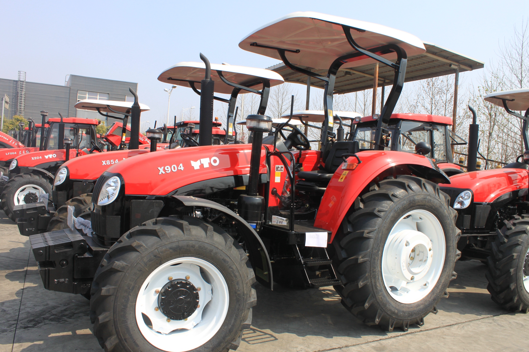 YTO brand X804 80hp wheel tractor with cabin or canopy