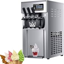 High-end Commercial Automatic Ice Cream Machine 1200W Soft Ice Cream Making Machine